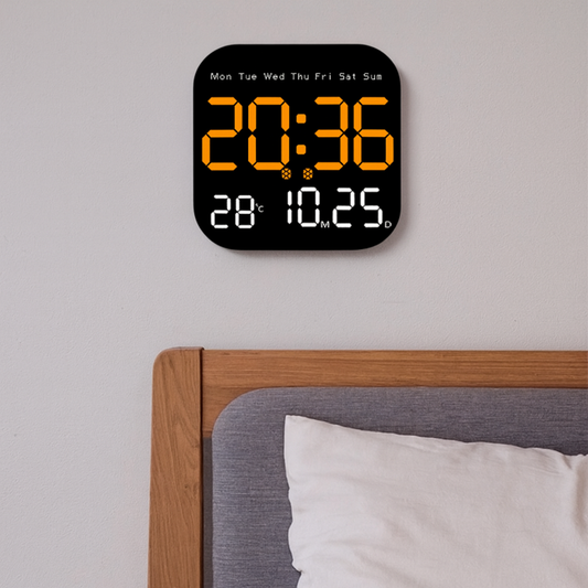 Horloge Murale Digitale LED Moderne