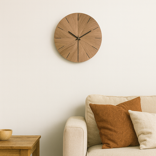 Horloge murale en bois design