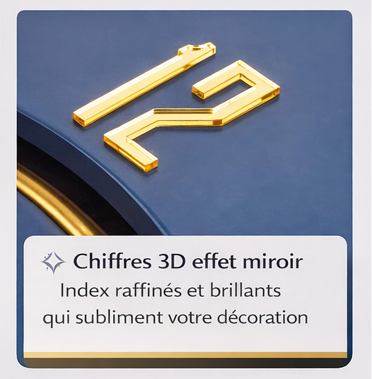 Grande Horloge Murale Design Luxe – Style Contemporain