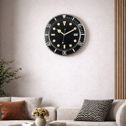 Grande Horloge Murale Design Européen – Design Luxe