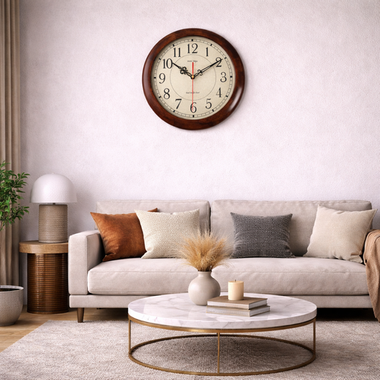 Horloge Murale Japonaise Vintage en Bois – Élégance