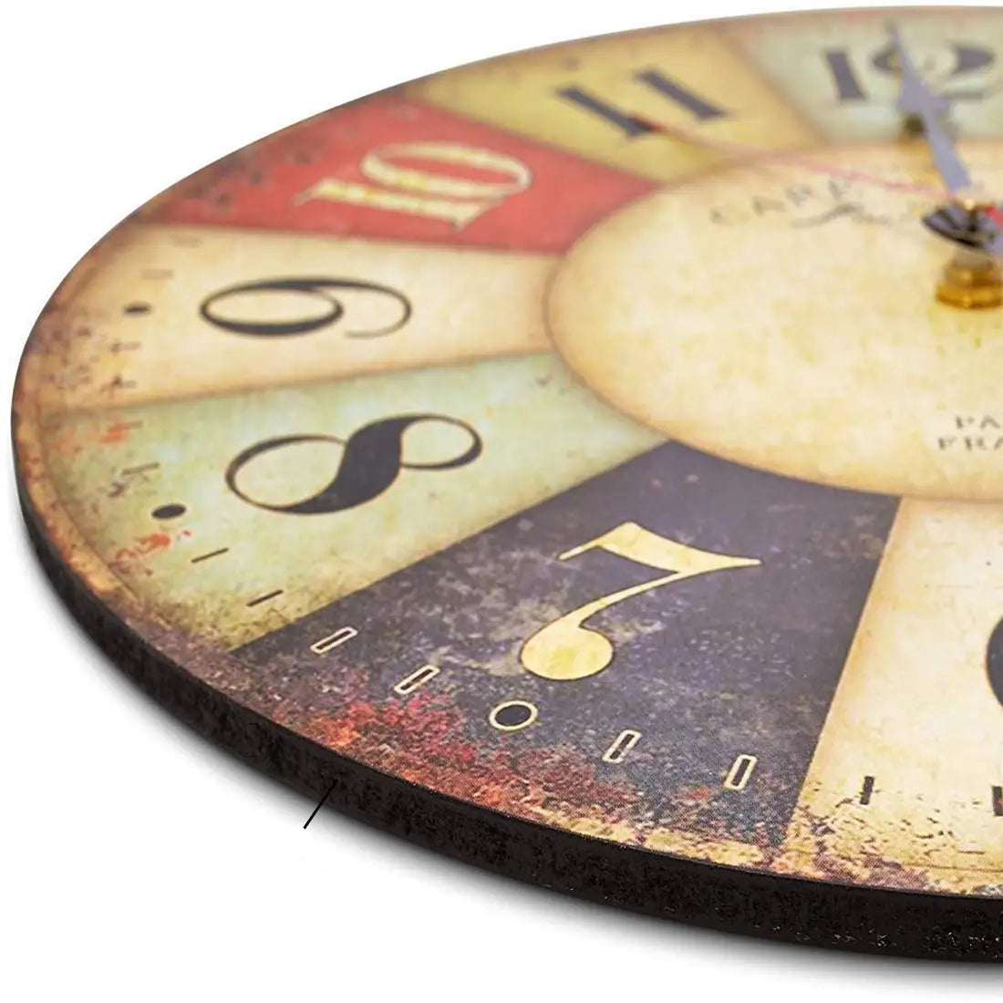 Horloge murale Vintage en Bois- Retro