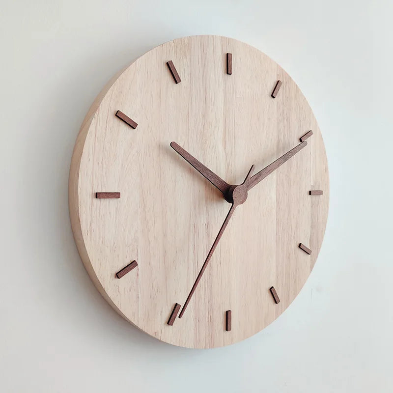 Horloge murale en bois design scandinave