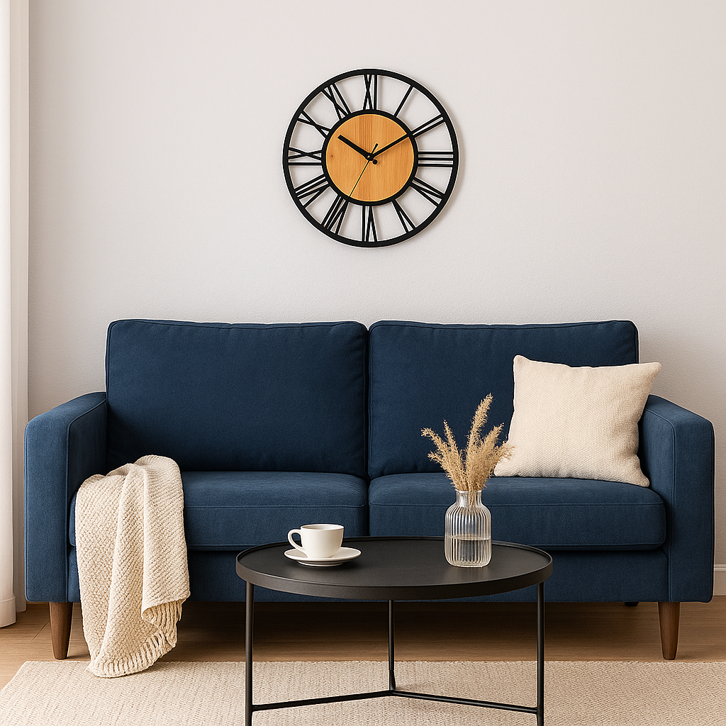 Horloge murale en bois