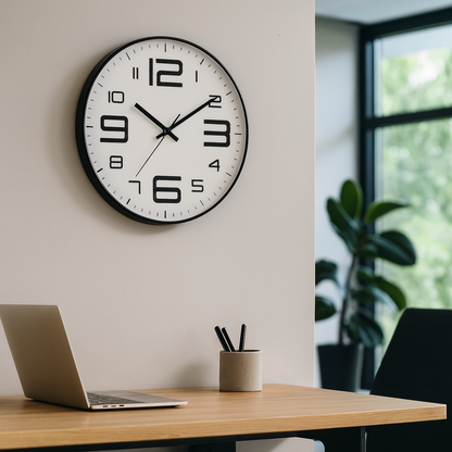 Horloge Murale Design Minimaliste et Silencieuse