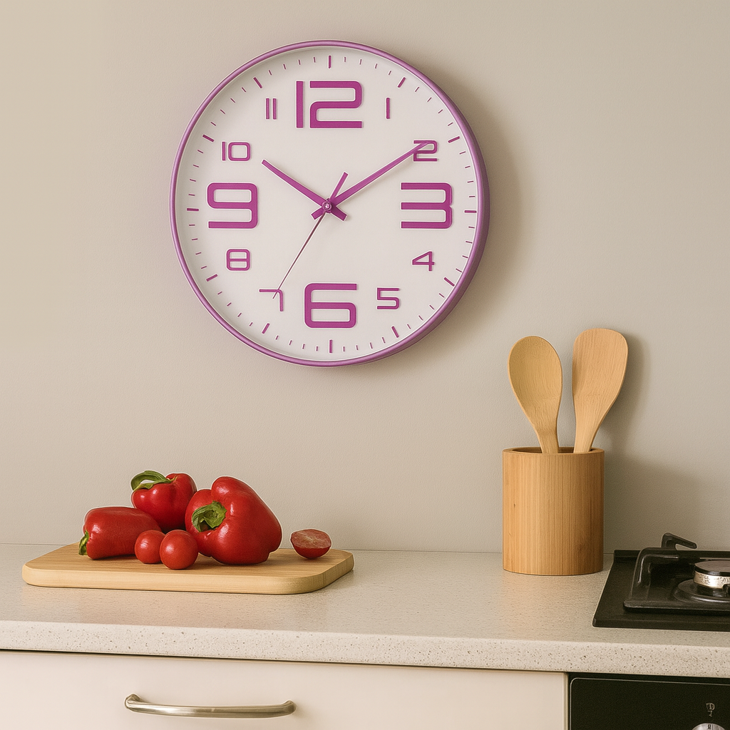 Horloge Murale Design Minimaliste et Silencieuse