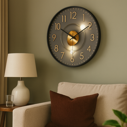 Horloge murale design transparente
