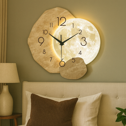 Horloge murale design lunaire