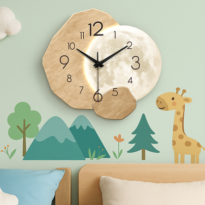 Horloge murale design lunaire