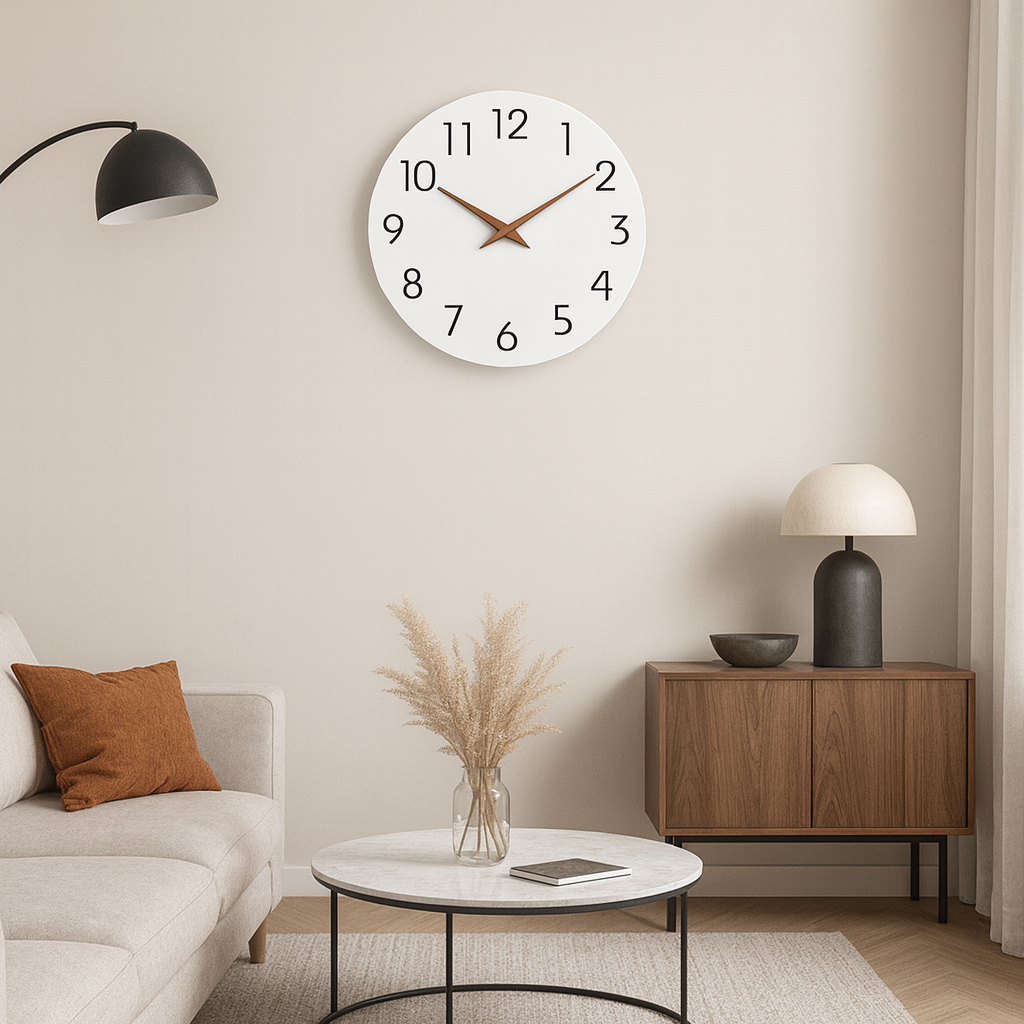 Horloge murale design en Bois Minimaliste