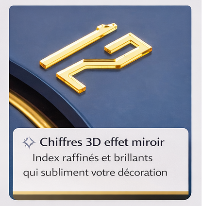 Grande Horloge Murale Design Luxe – Style Contemporain