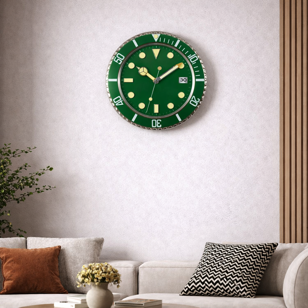 Grande Horloge Murale Design Européen