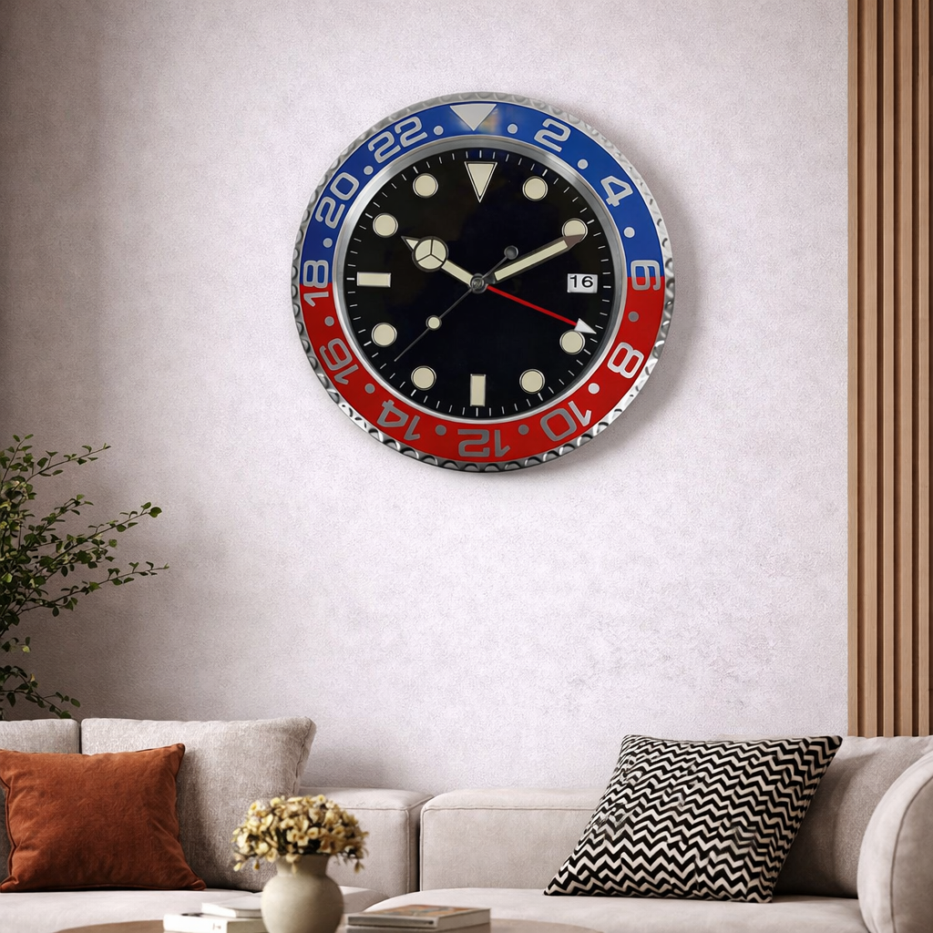 Grande Horloge Murale Design Européen