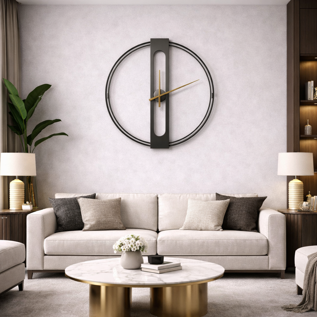 Grande Horloge Murale Design Nordique