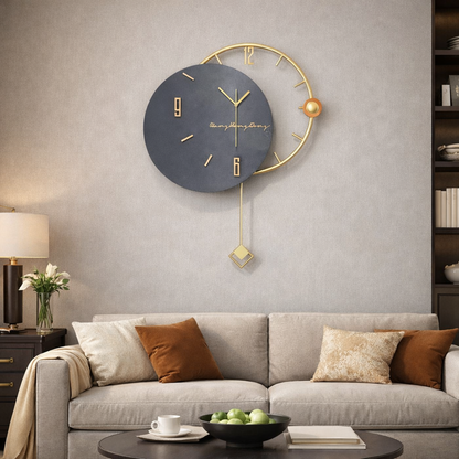 Grande Horloge Murale Design Nordique 3D – Style Contemporain