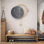 Grande Horloge Murale Design Nordique 3D – Style Contemporain