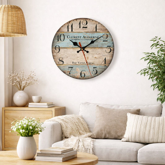 Horloge Murale Vintage en Bois Style Européen – Style Retro