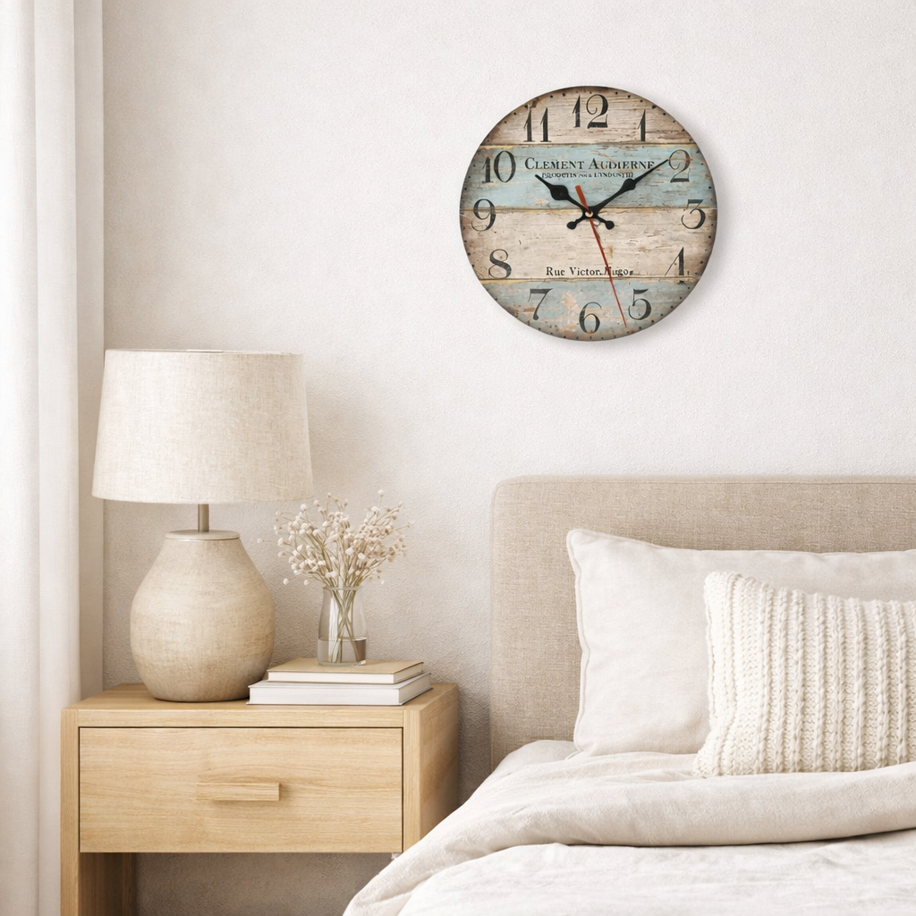 Horloge Murale Vintage en Bois Style Européen – Style Retro