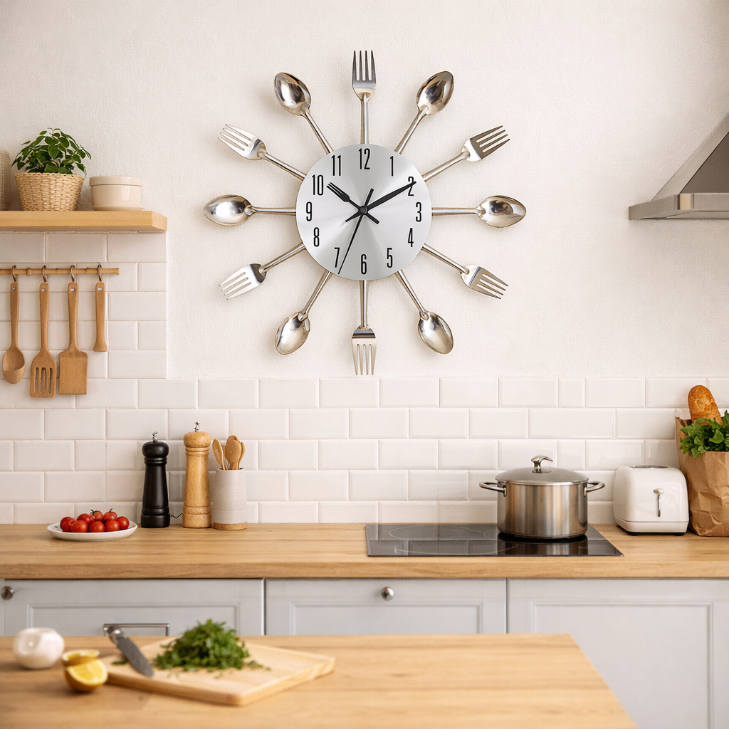 Horloge murale design cuisine