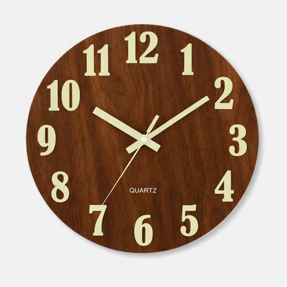 Horloge Murale Lumineuse en Bois