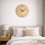 Horloge Murale Japonaise en Bois Massif