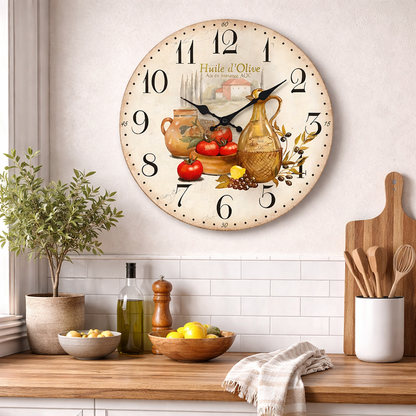 Horloge Murale Vintage Rétro Provence