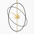 Horloge Murale Design Métal – Style Moderne avec Anneaux Décoratifs