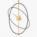 Horloge Murale Design Métal – Style Moderne avec Anneaux Décoratifs