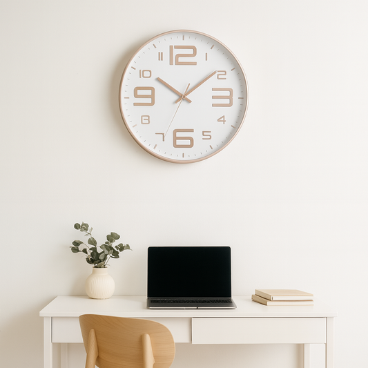 Horloge Murale Design Minimaliste et Silencieuse