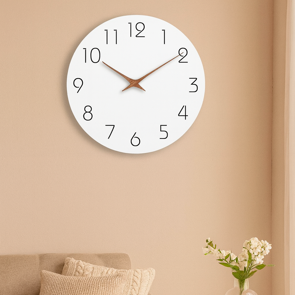 Horloge murale design en Bois Minimaliste