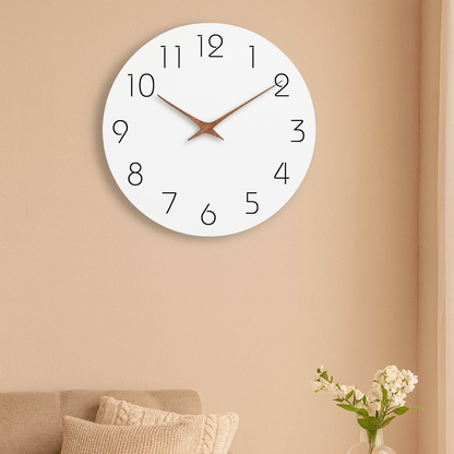Horloge murale design en Bois Minimaliste