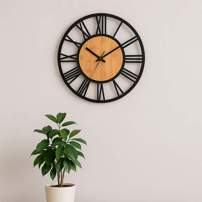 Horloge Murale Scandinave en Bois
