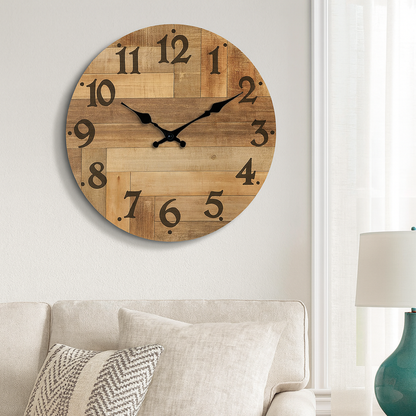 Horloge Murale en Bois Vintage