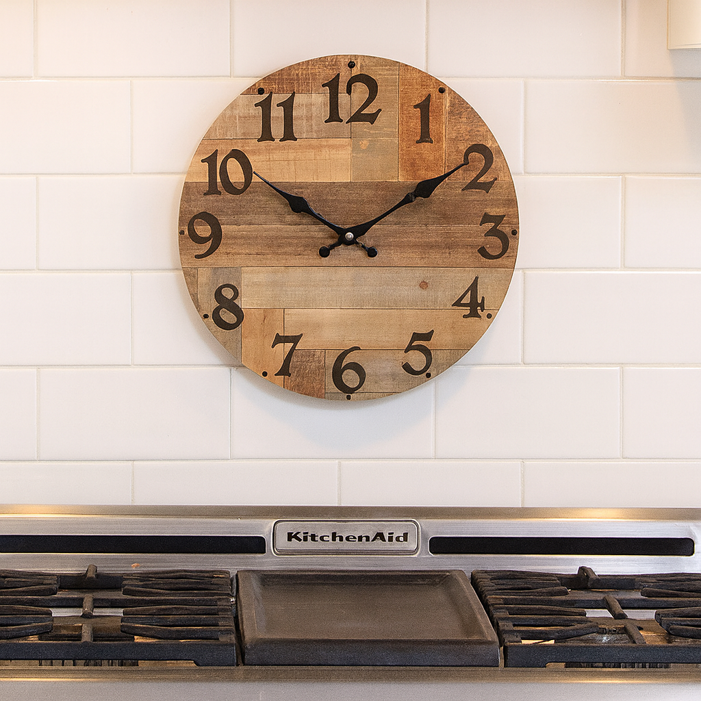 Horloge Murale en Bois Vintage