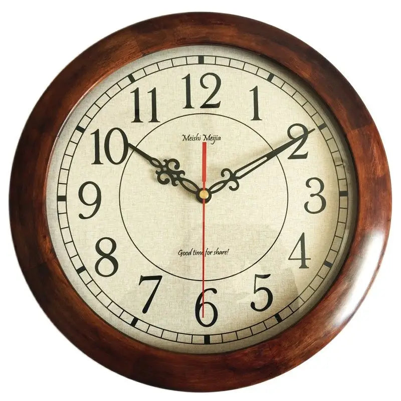 Horloge Murale Japonaise Vintage en Bois – Élégance