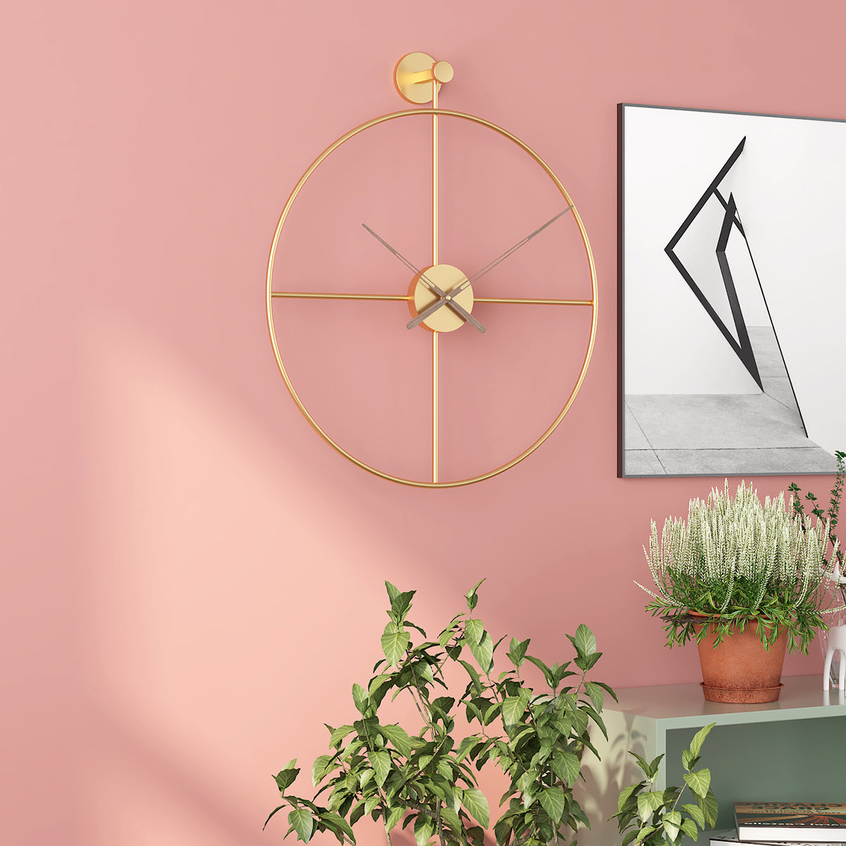 Grande Horloge Murale Design Moderne – Élégance Minimaliste