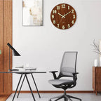 Horloge Murale Lumineuse en Bois