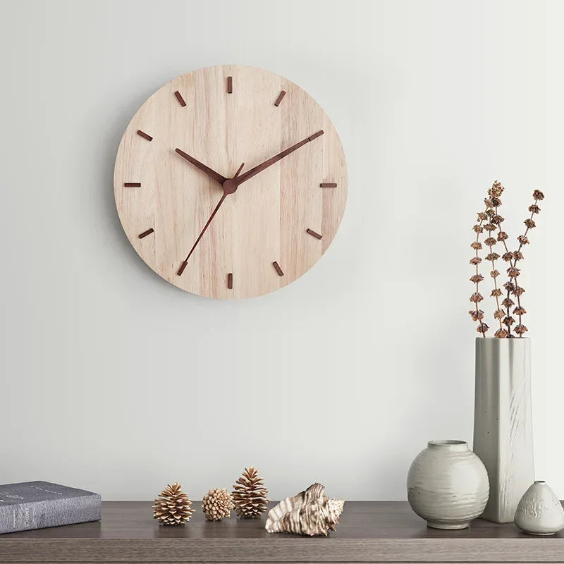 Horloge murale en bois design scandinave