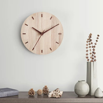 Horloge murale en bois design scandinave