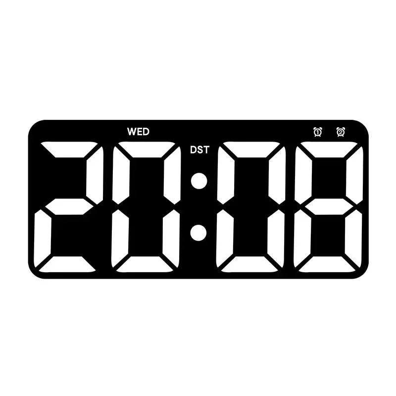 Horloge Murale Digitale LED Minimaliste – Silencieuse