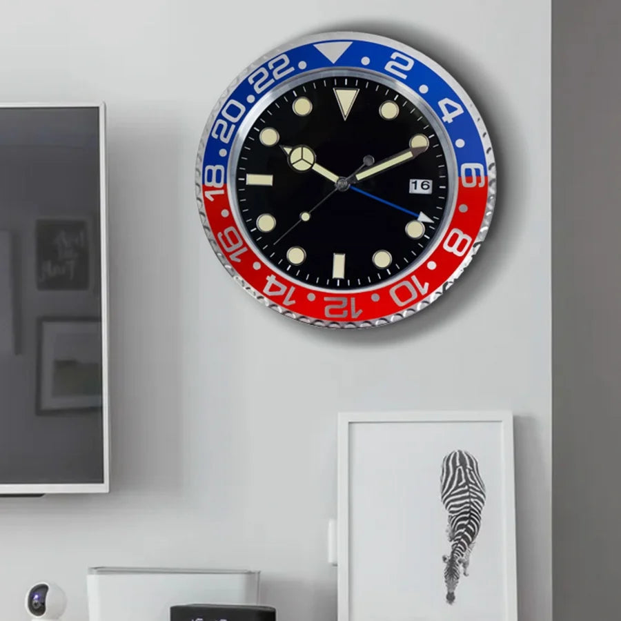 Grande Horloge Murale Design Européen – Design Luxe