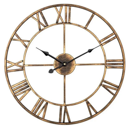 Horloge Murale Vintage en Métal– Design Antique