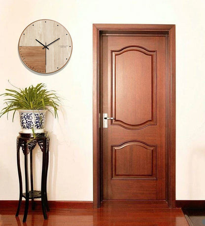 Horloge Murale en Bois Design Minimaliste