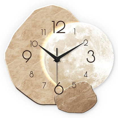 Horloge murale design lunaire