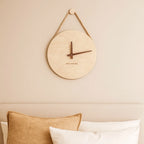 Horloge Murale silencieuse en Bois de Bouleau