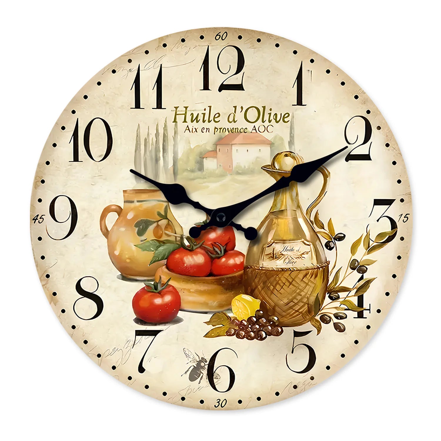 Horloge Murale Vintage Rétro Provence
