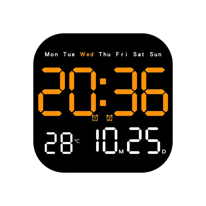 Horloge Murale Digitale LED Moderne