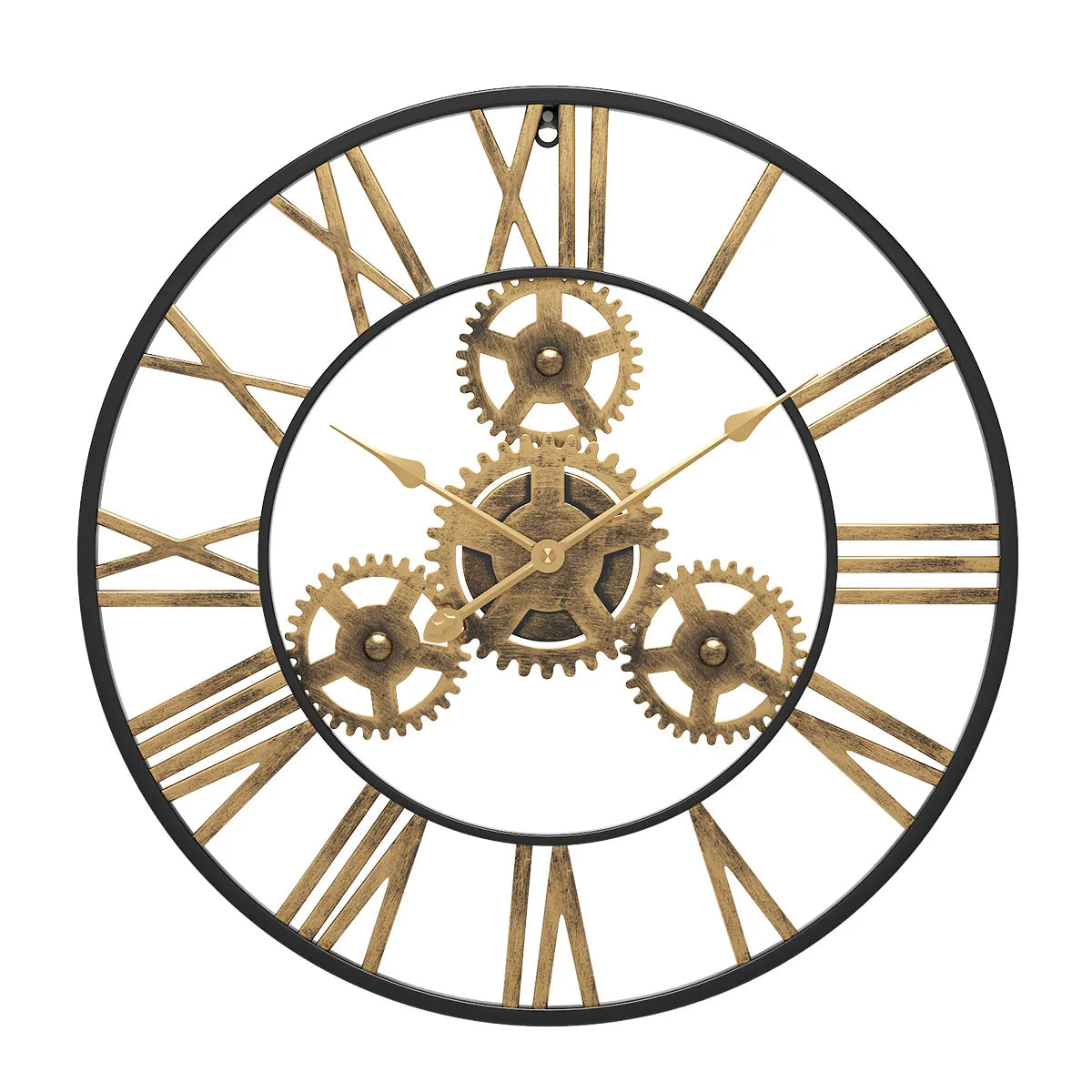 Horloge Murale Vintage Engrenages- Décoration Murale Rétro Élégante