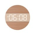 Horloge Murale digitale LED en Bois-  Numérique