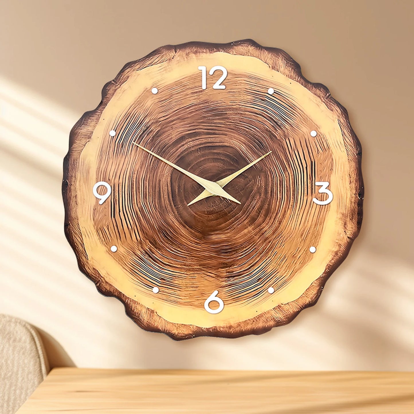 Horloge Murale en Bois Massif
